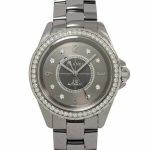 CHANEL J12 Chromatic H2566 Diamond Automatic Gray Dial Mens Watch 90276531